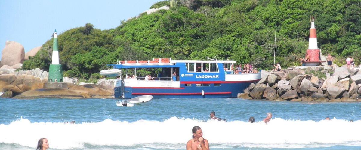 #beach There are a lot of boat tours in this beach.