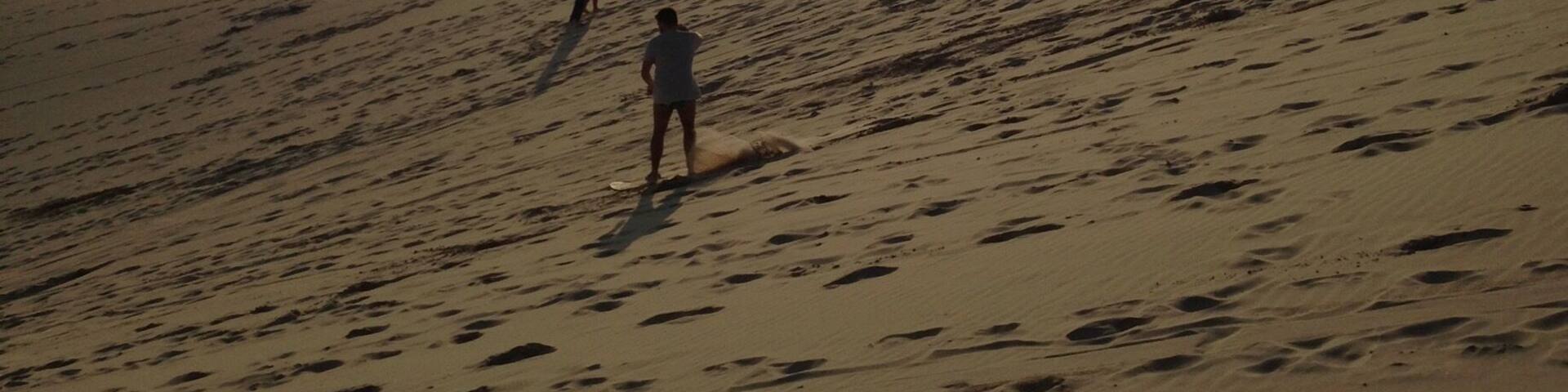 Sand boarding south of Brazil.