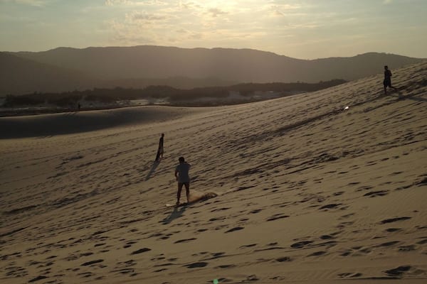 Sand boarding south of Brazil.