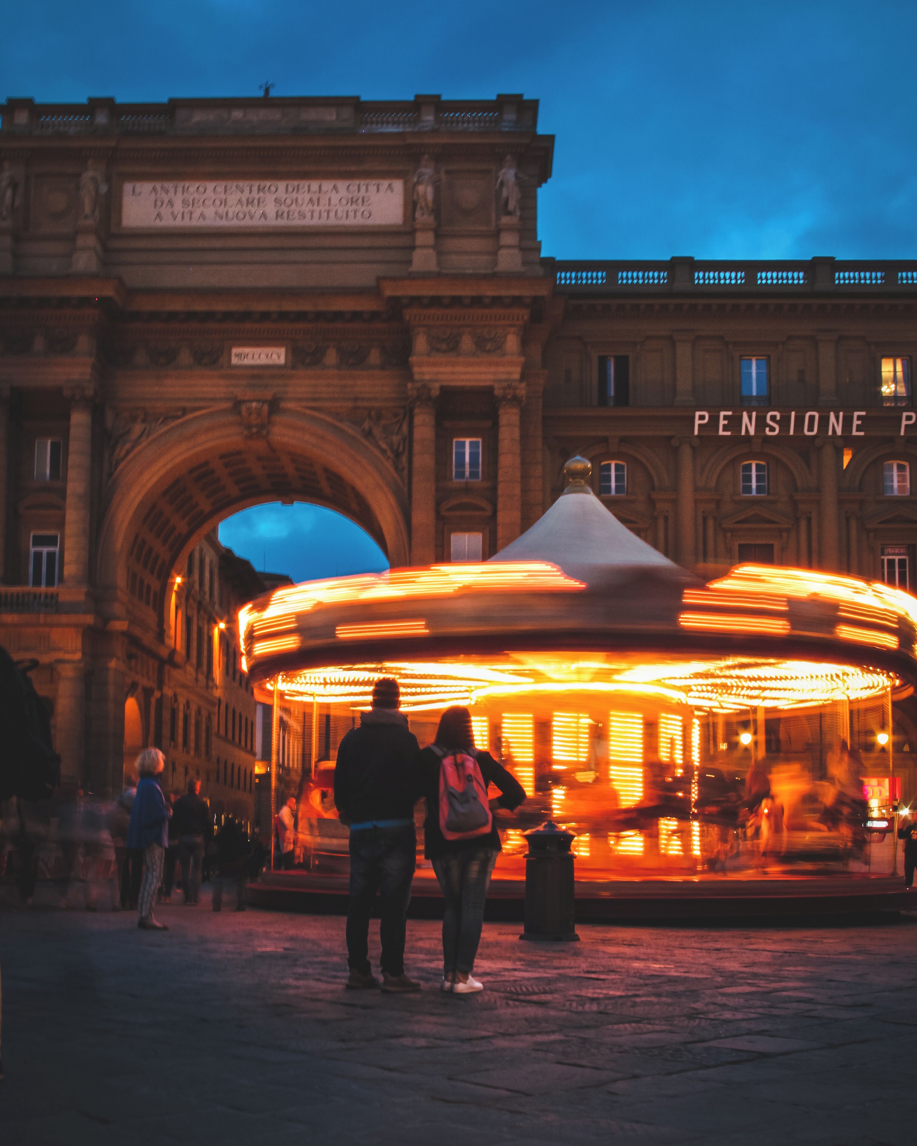 In this period of the year you can find carousel on many Italian square...Try looking at them through a long exposure #LifeAtExpedia