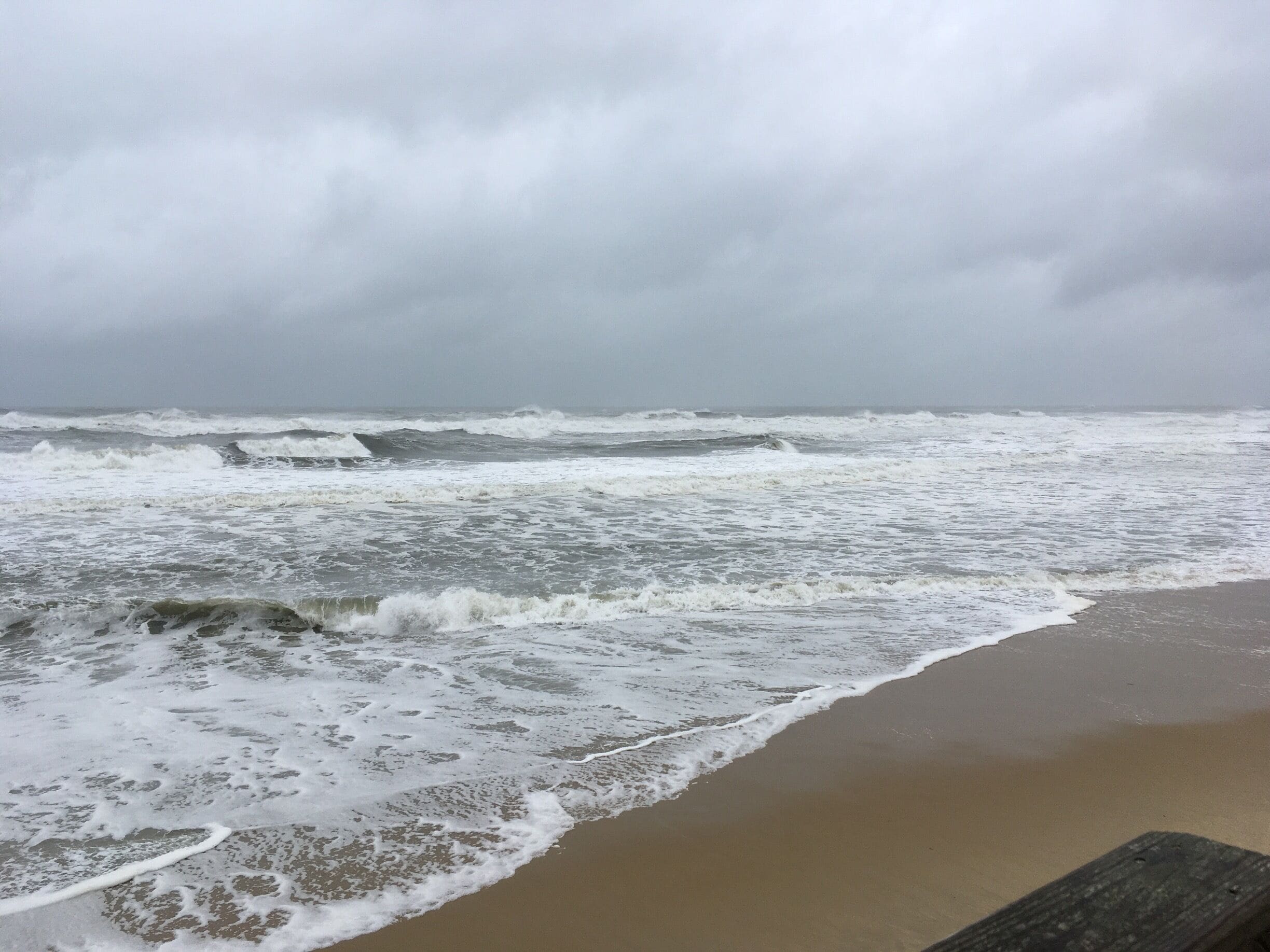 Hurricane Jose creating some major surf in Kitty Hawk! 