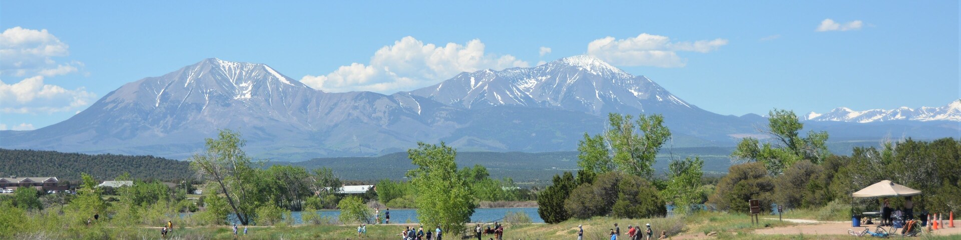 The Spanish Peaks are a pair of prominent mountains located in southwestern Huerfano County, Colorado. The Spanish Peaks were designated a National Natural Landmark in 1976.