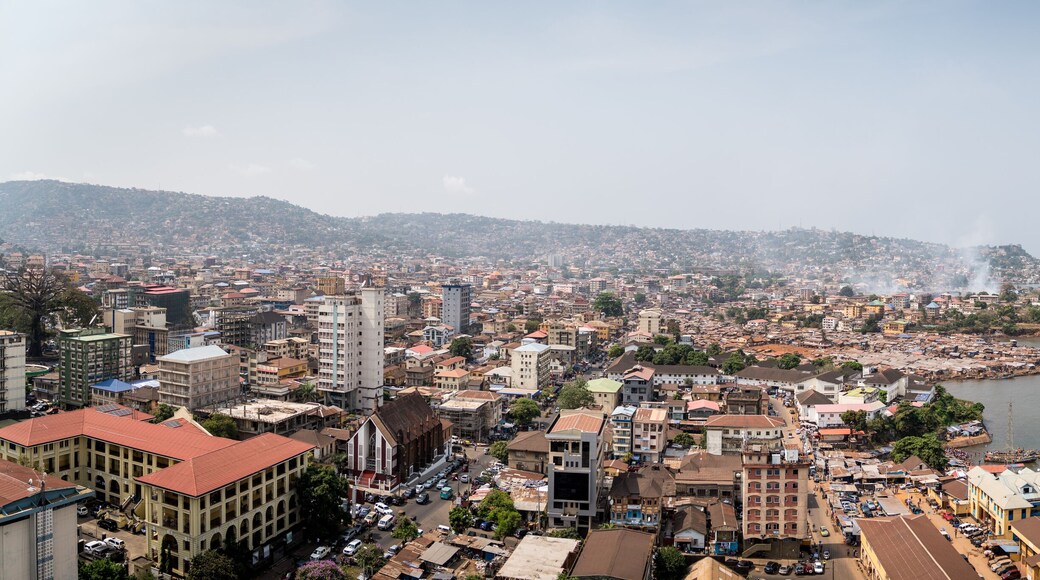 Panoramic view of Freetown, Sierra Leone