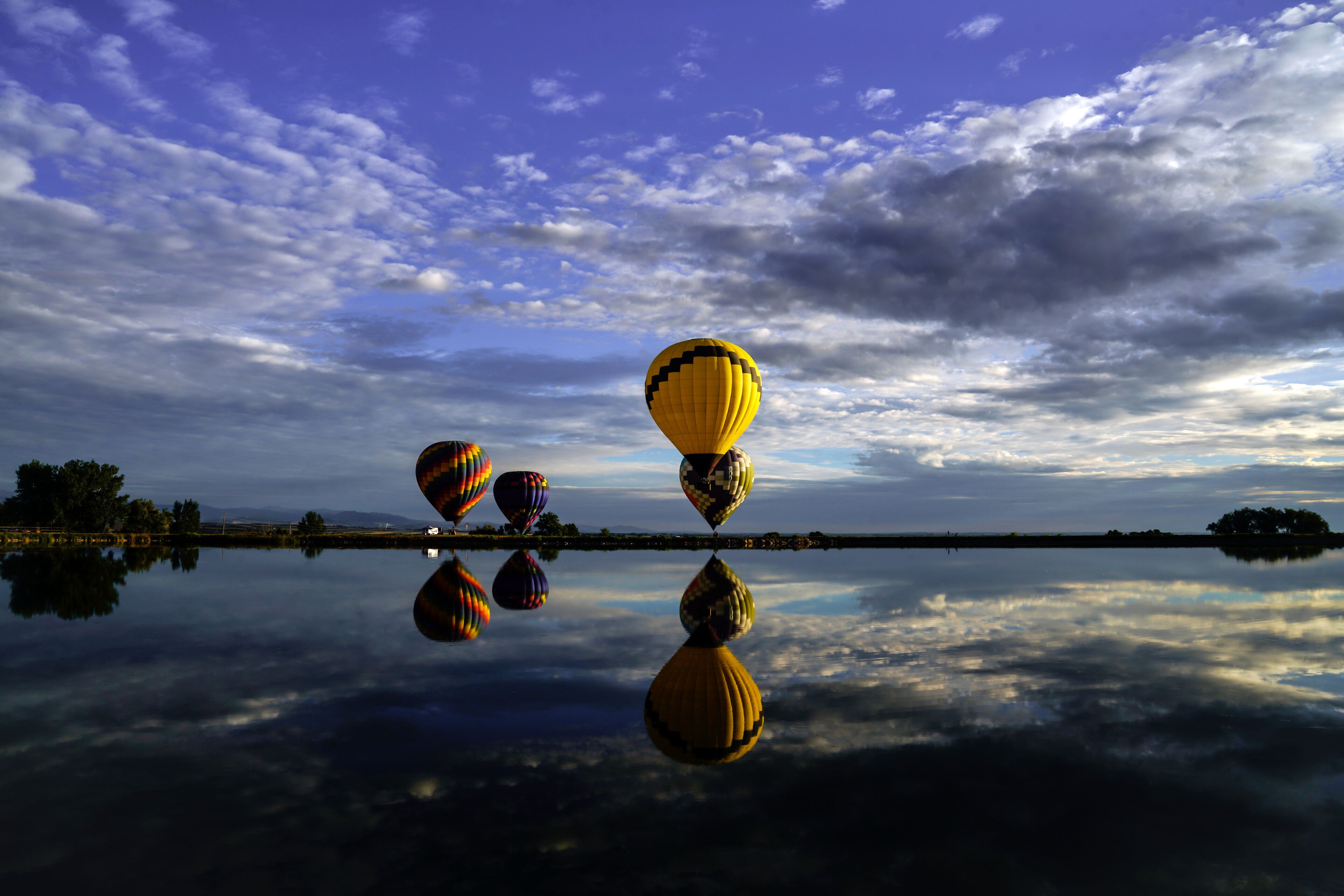 Hot Air Balloon Reflection