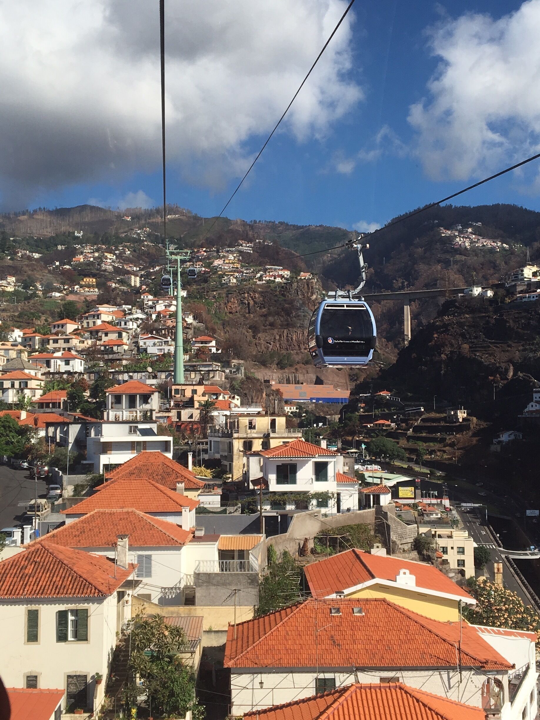 Cable car to Monte with spectacular views
