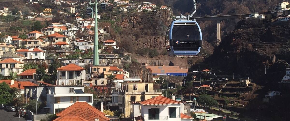 Cable car to Monte with spectacular views