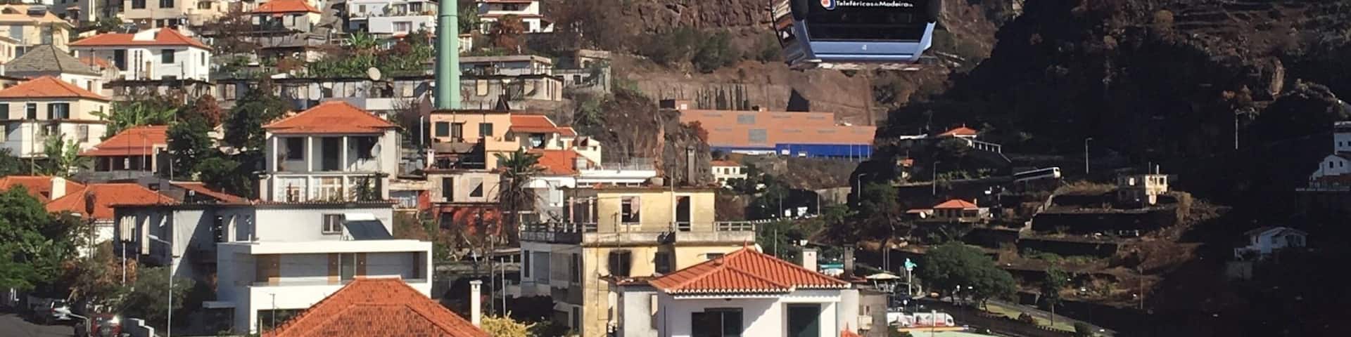 Cable car to Monte with spectacular views