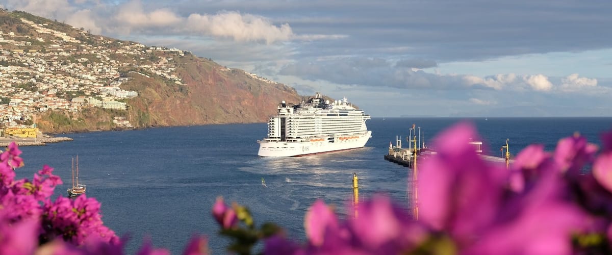 Beautiful view over the bay watching the cruse ships leave on there trip across the ocean
