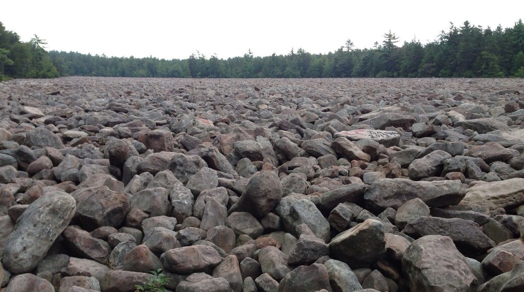 There are times you can hear running water under the rocks.