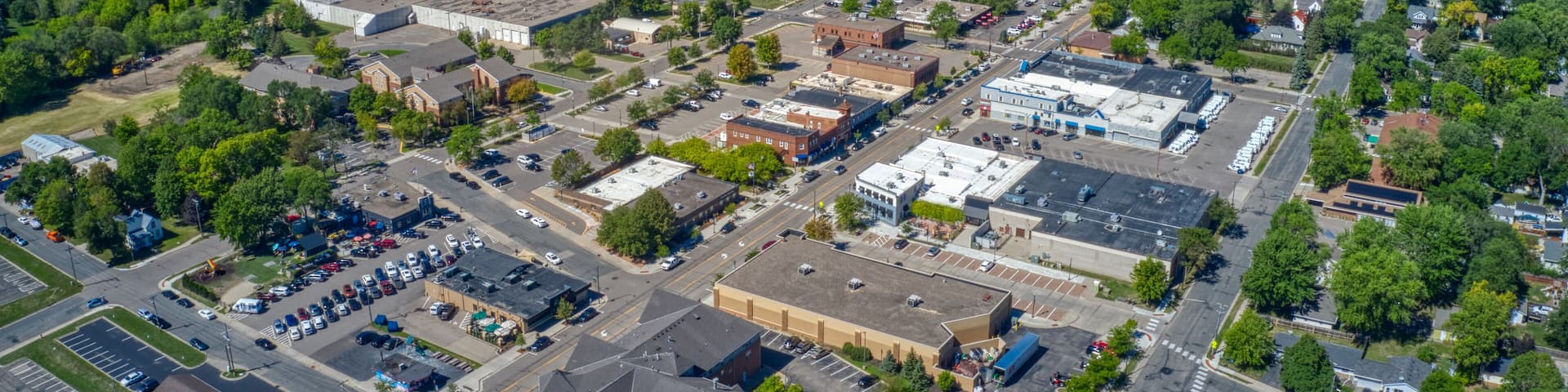 Aerial View of the Twin Cities Exurb of Lakeville, Minnesota