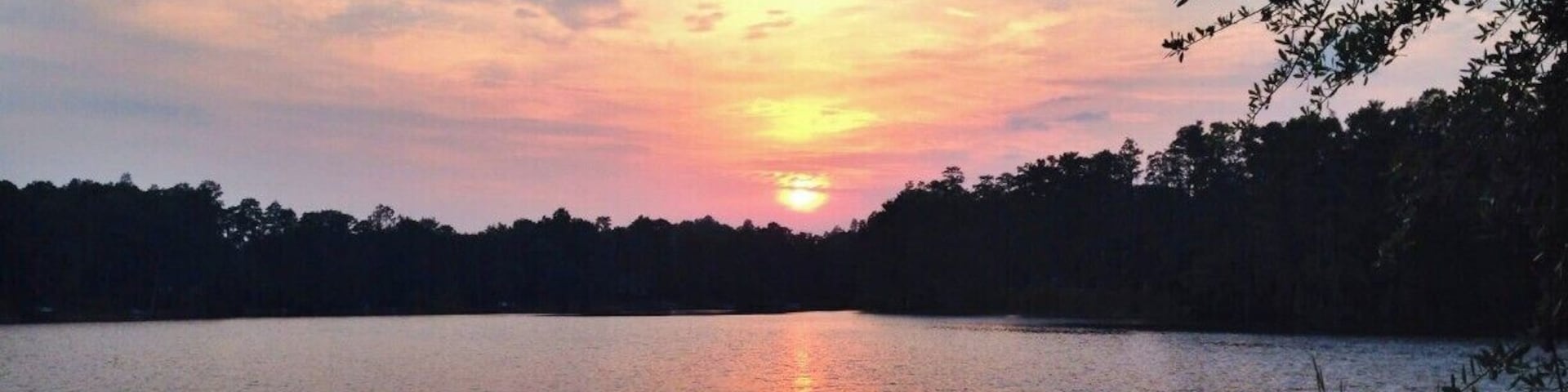 On a short vacation to visit family my boyfriend and I drove through the dying light, sunburnt and tired, until we found a place to eat. Climbing out of the car we saw this view from the parking lot of Ukulele Brand's restaurant.
We were able to sit outside on a dock that had fans blowing and keeping us cool despite the humid air. It seems, at least at this location (maybe state wide?) that you can smoke outside but with the fans it didn't bother me (I am allergic to cigarette smoke). There was a live (great!) band and while the service was a little slow, the food was great.
If you are looking to relax and not rush through a meal, this is definitely the place to go. We sipped on drinks, dined on delicious food, and enjoyed the sunset while live music played -- the perfect end to a beach day.