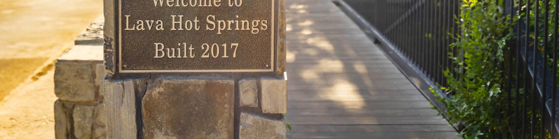 Lava Hot Springs Pedestrian Bridge Idaho