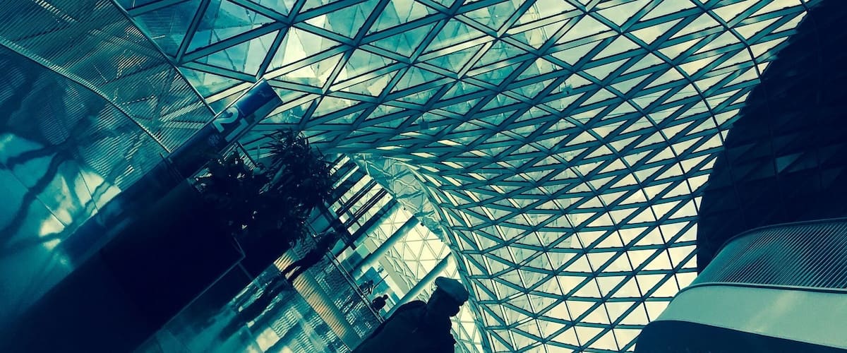 The structure of this mall in Frankfurt is so cool. #Patterns