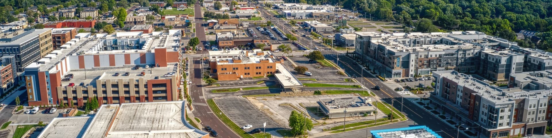 Aerial View of Overland Park, a suburb of Kansas City
