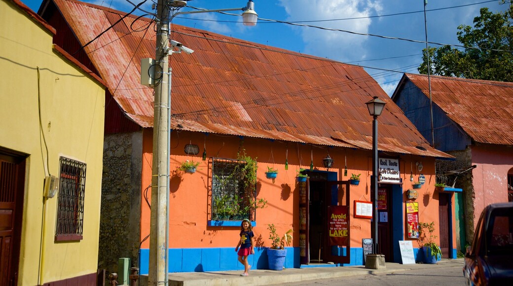 Flores which includes a small town or village