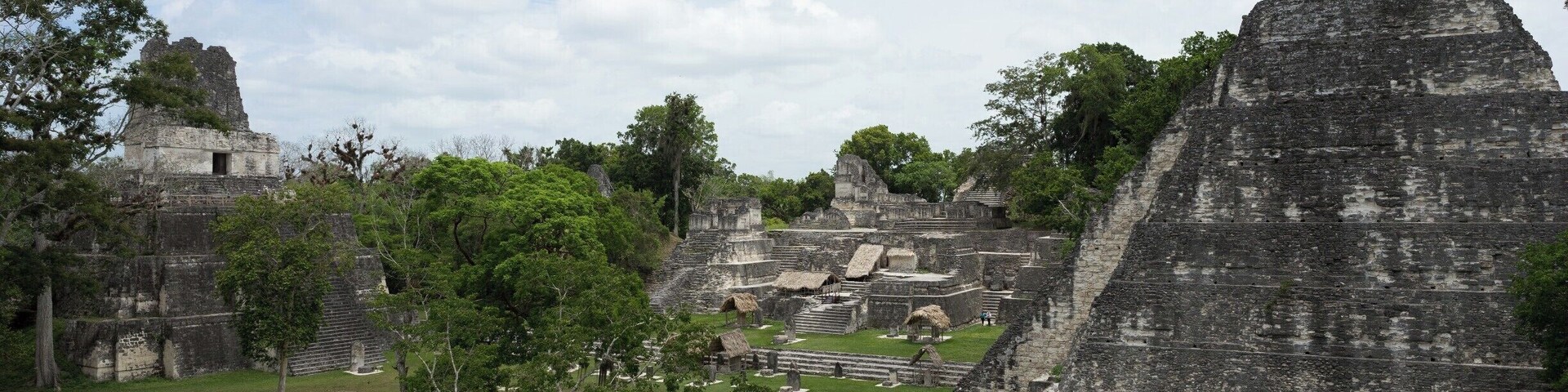 View of one of the main plazas in Tikal.
