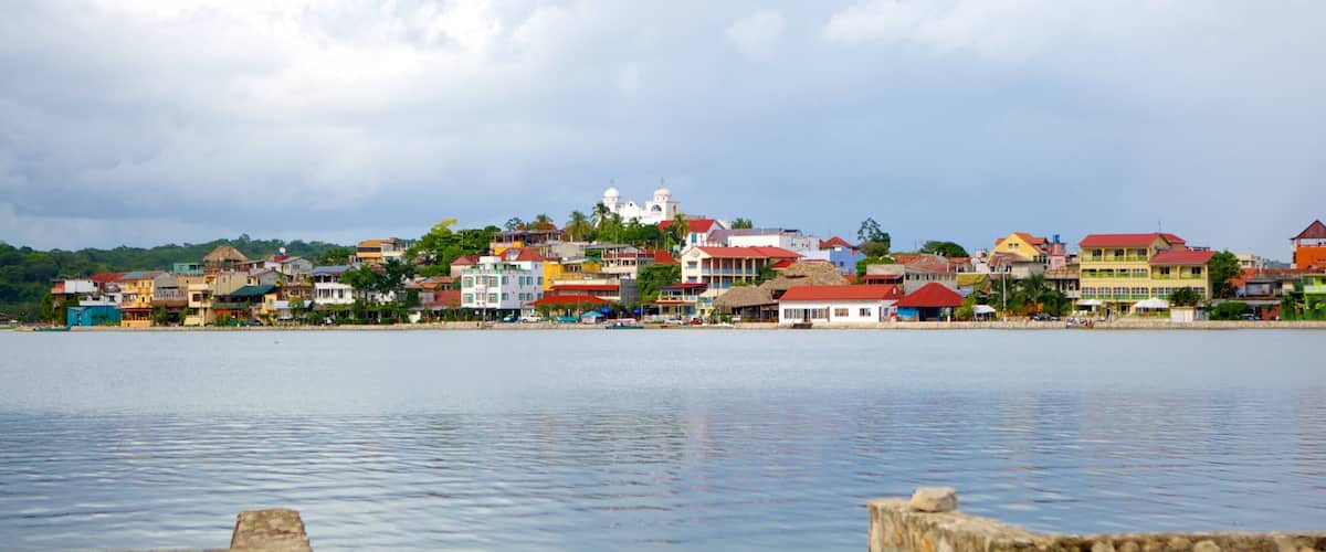 Flores showing a coastal town, general coastal views and a house