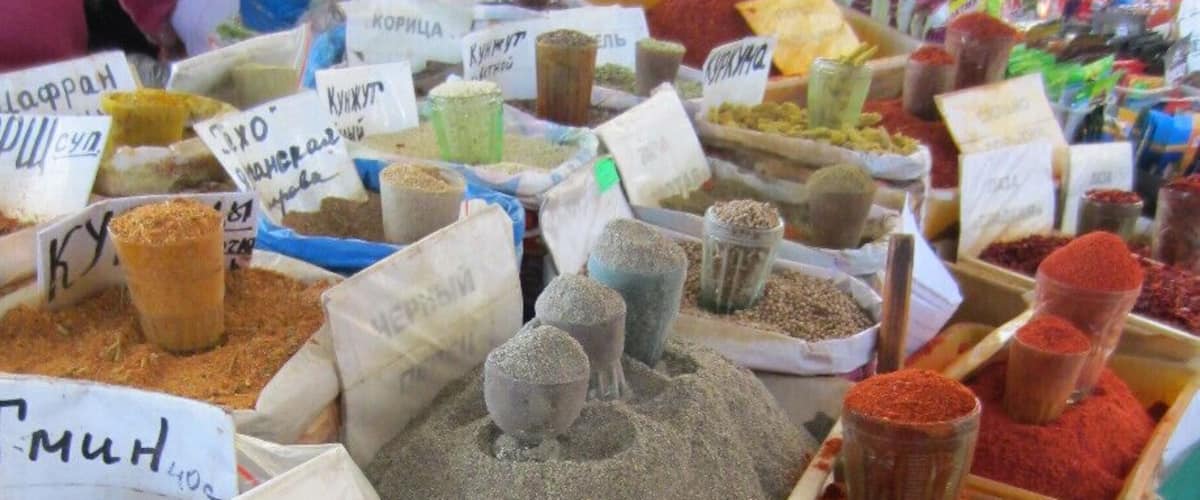 Osh Bazar in Bishkek attracts a lot of locals for their daily shopping and tourists. Spices, breads, fruits, local foods, souvenirs - you can find it all. Like in a any public place in a developing country, watch out for pickpockets.