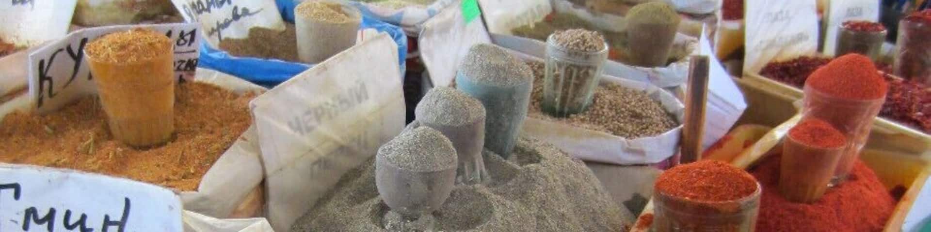 Osh Bazar in Bishkek attracts a lot of locals for their daily shopping and tourists. Spices, breads, fruits, local foods, souvenirs - you can find it all. Like in a any public place in a developing country, watch out for pickpockets.