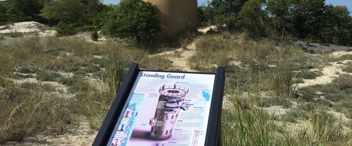 Coastal observation tower from World War II