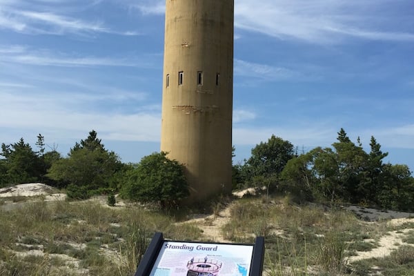 Coastal observation tower from World War II