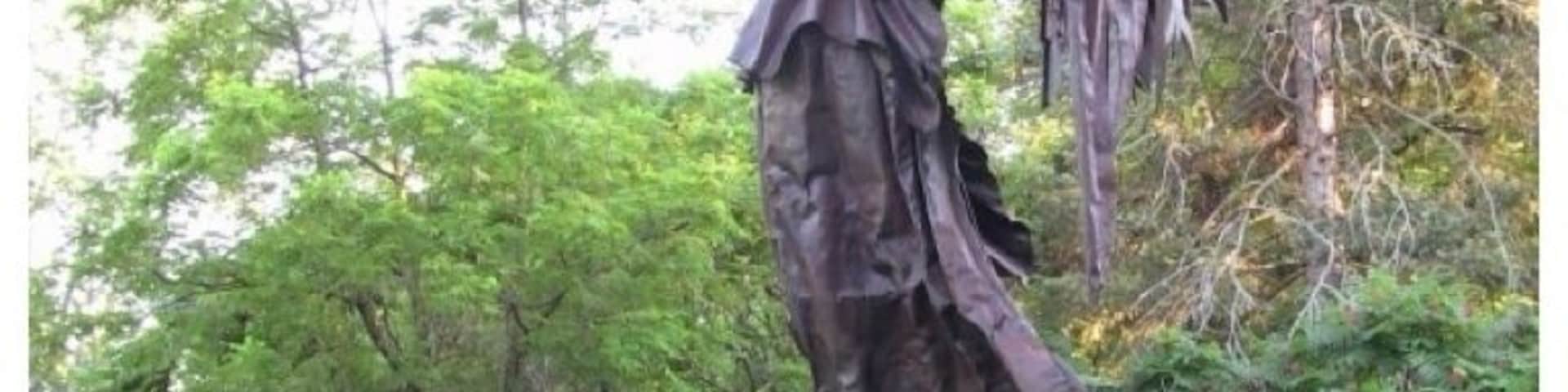 Spirit of Victory sculpture in Joseph Davis State Park.