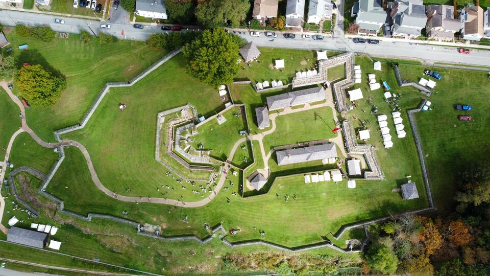 Fort Ligonier from the French and Indian War in Ligonier, PA