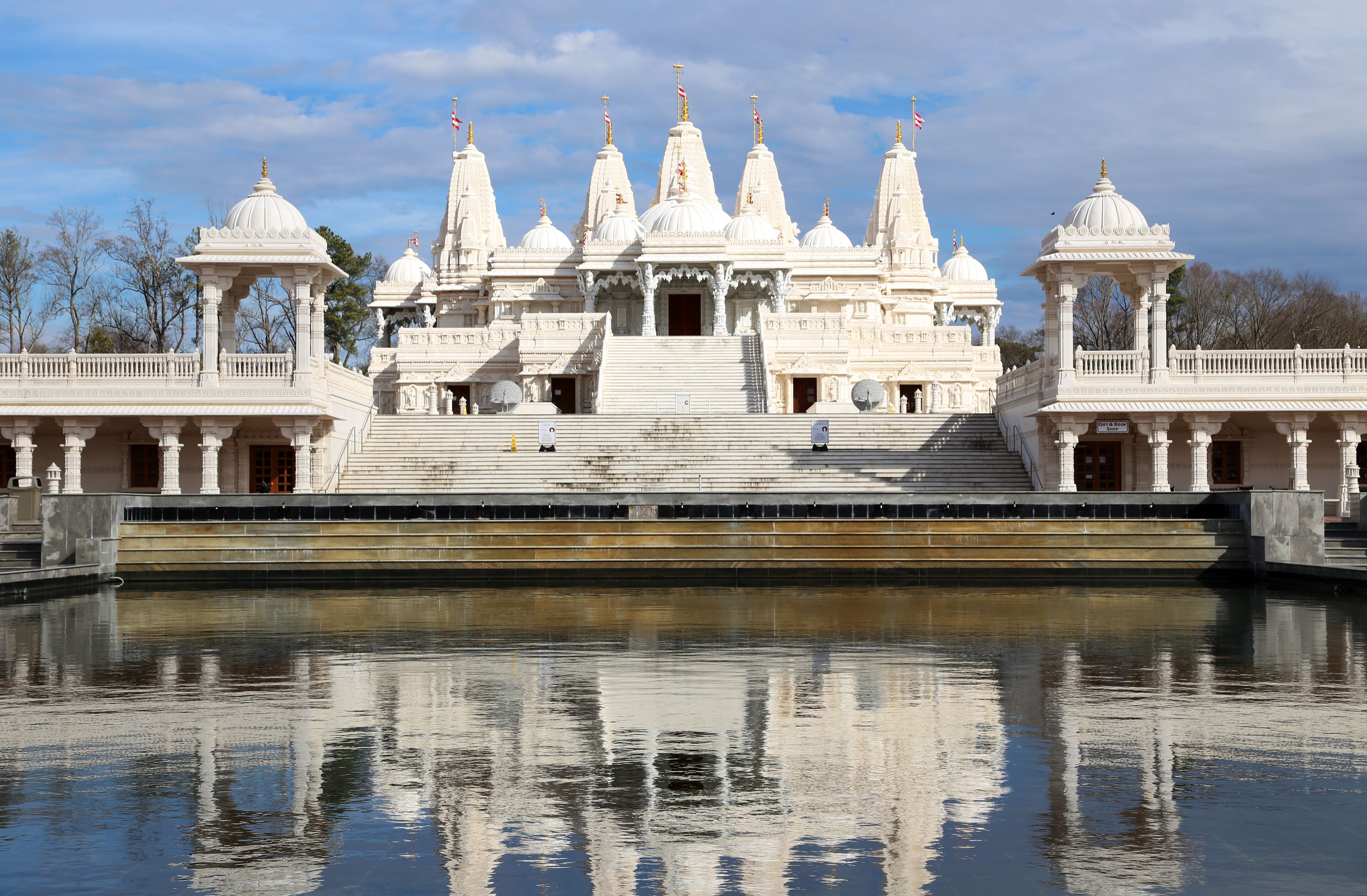 Mandir Hindu Shrine with reflection