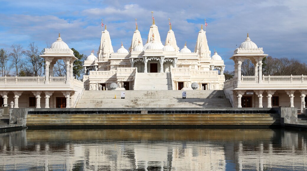 Mandir Hindu Shrine with reflection