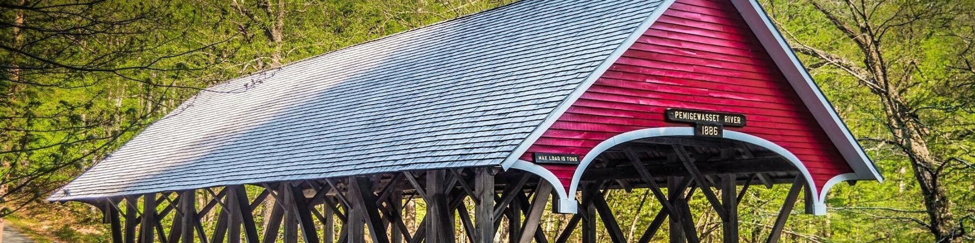 The Flume Covered Bridge was built in 1871 and is listed with the World Guide of Covered Bridges! An exciting place to visit!! Easy hiking with lots of beautiful scenery!!