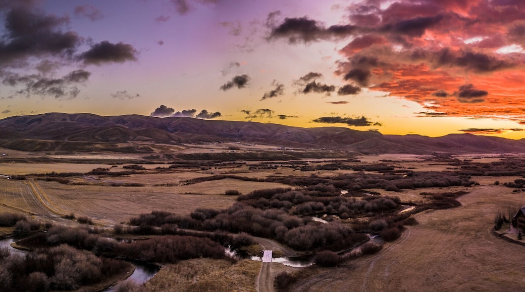 Beautiful Sunrise at a Wyoming Ranch near the Green River
