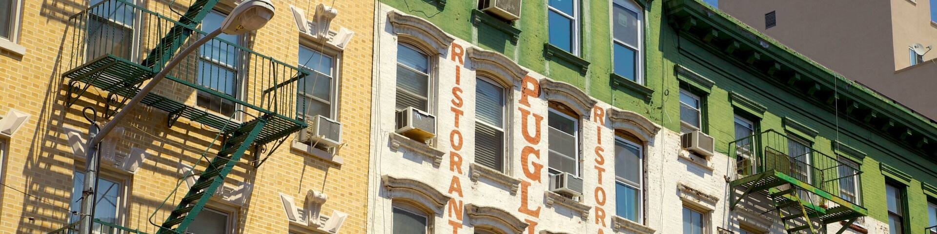 Little Italy featuring a city and signage