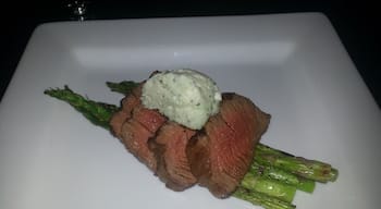 Pork tenderloin and asparagus dinner from Bordinos