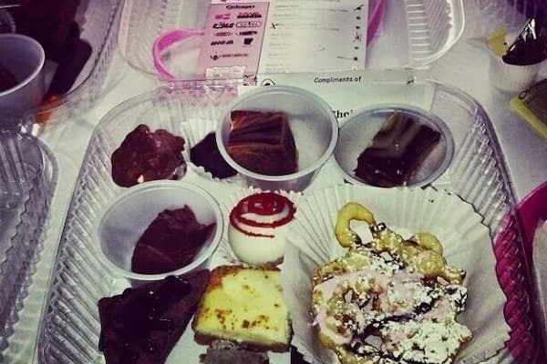 Chocolate Feast at NWA mall. It happens once a year and is $10 towards charity and you get a bunch of items made by local restaurants.
