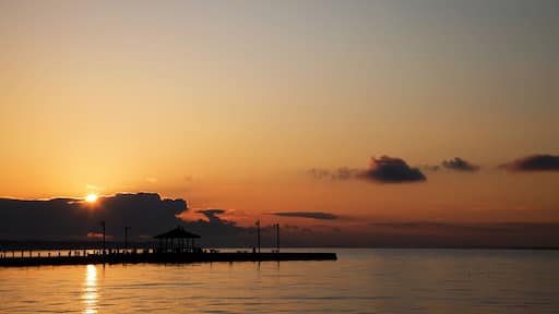 Gazebo and sunrise at Mascot Pier, Patchogue, Long Island, New York