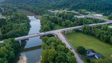 bridge drone photography