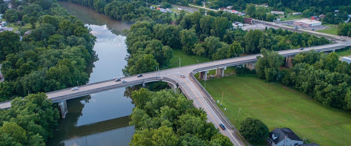 bridge drone photography