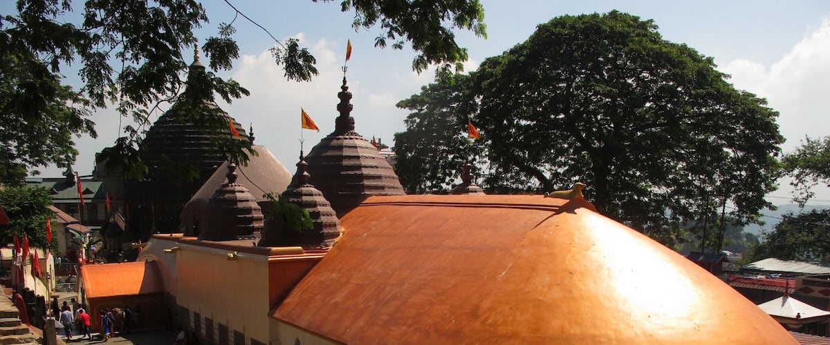 Kamakhya Temple. Dedicated to the goddess Shakti, is located in the Nilachal hill, in the western part of the city. It is a mixture of colors, smells and people... a very big show.