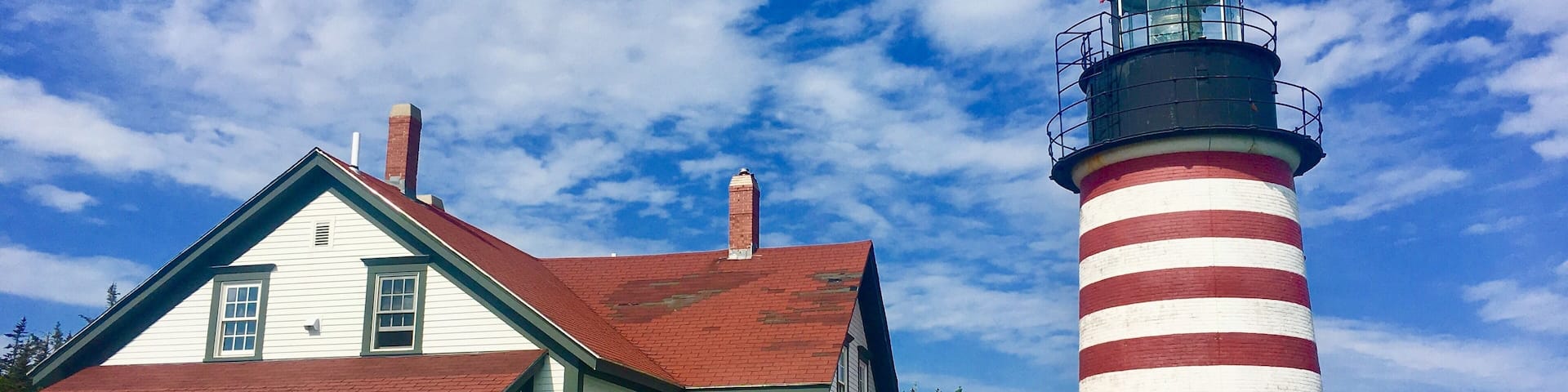 I call this the Dr. Seuss lighthouse! Beautiful coast of Maine. Was able to see a whale breach while standing just next to the lighthouse in the ocean behind us.