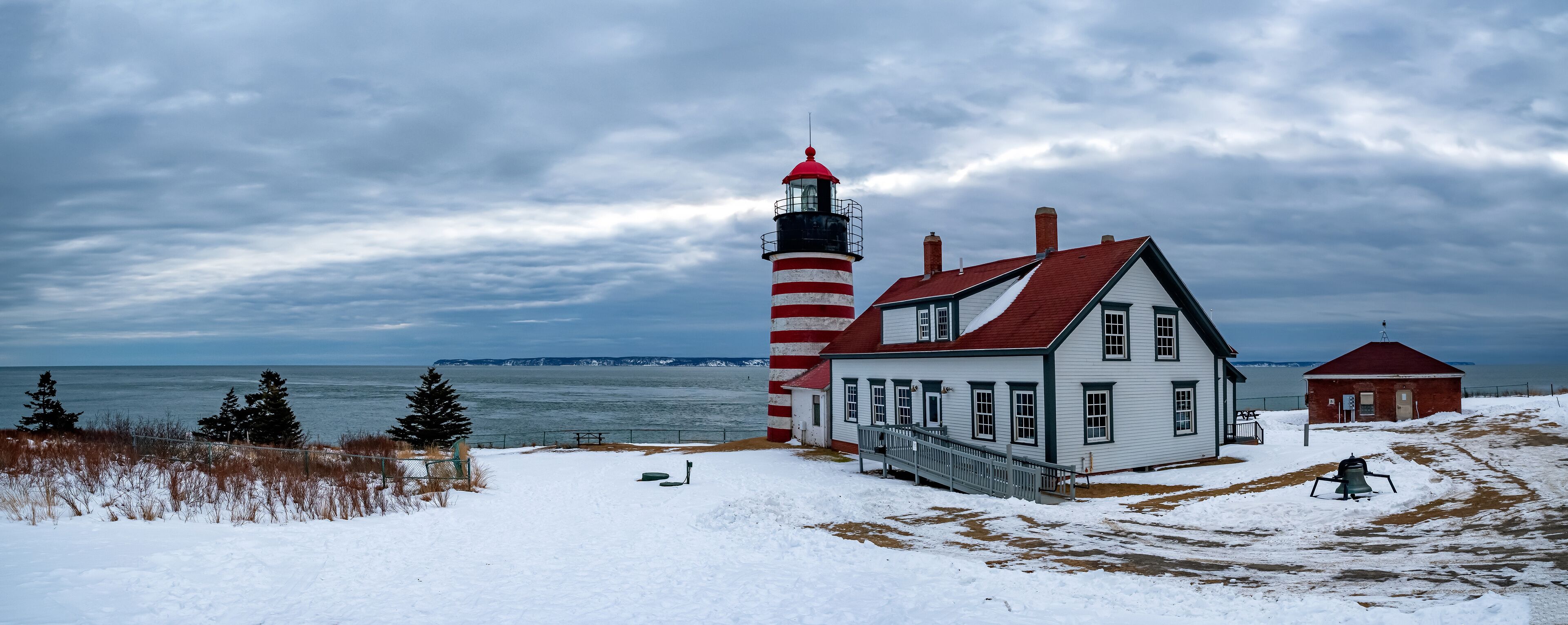 West Quoddy Head Light,  Lubec, Maine, is the easternmost point of the contiguous United States.