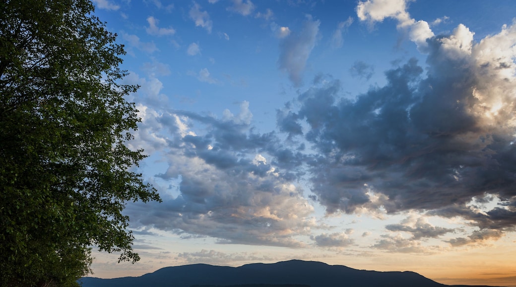 ---- Orcas Island Sunset. A beautiful sunset seen across Rosario Strait from Lummi Island to Orcas Island in the Puget Sound area of western Washington State.; Shutterstock ID 193474178