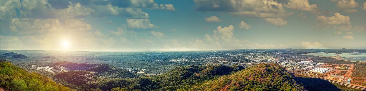 aerial Gaborone city