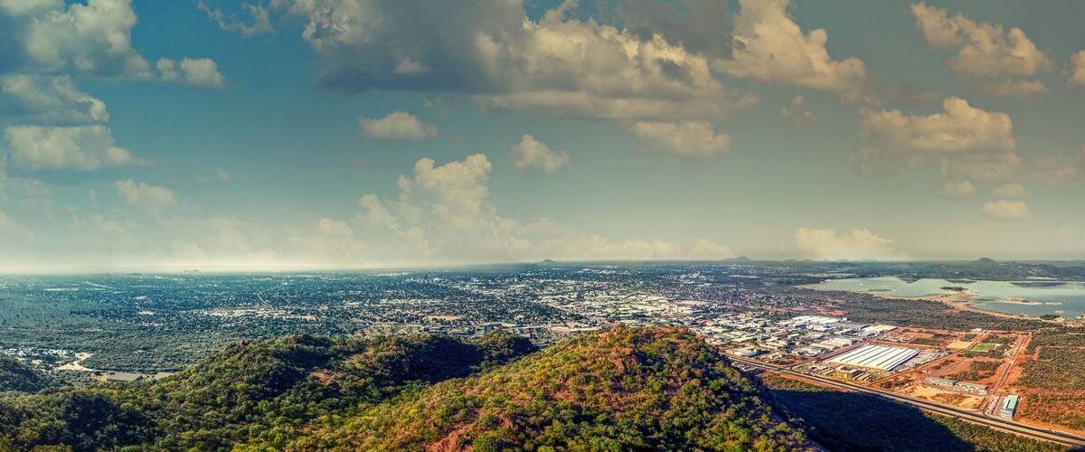 aerial Gaborone city