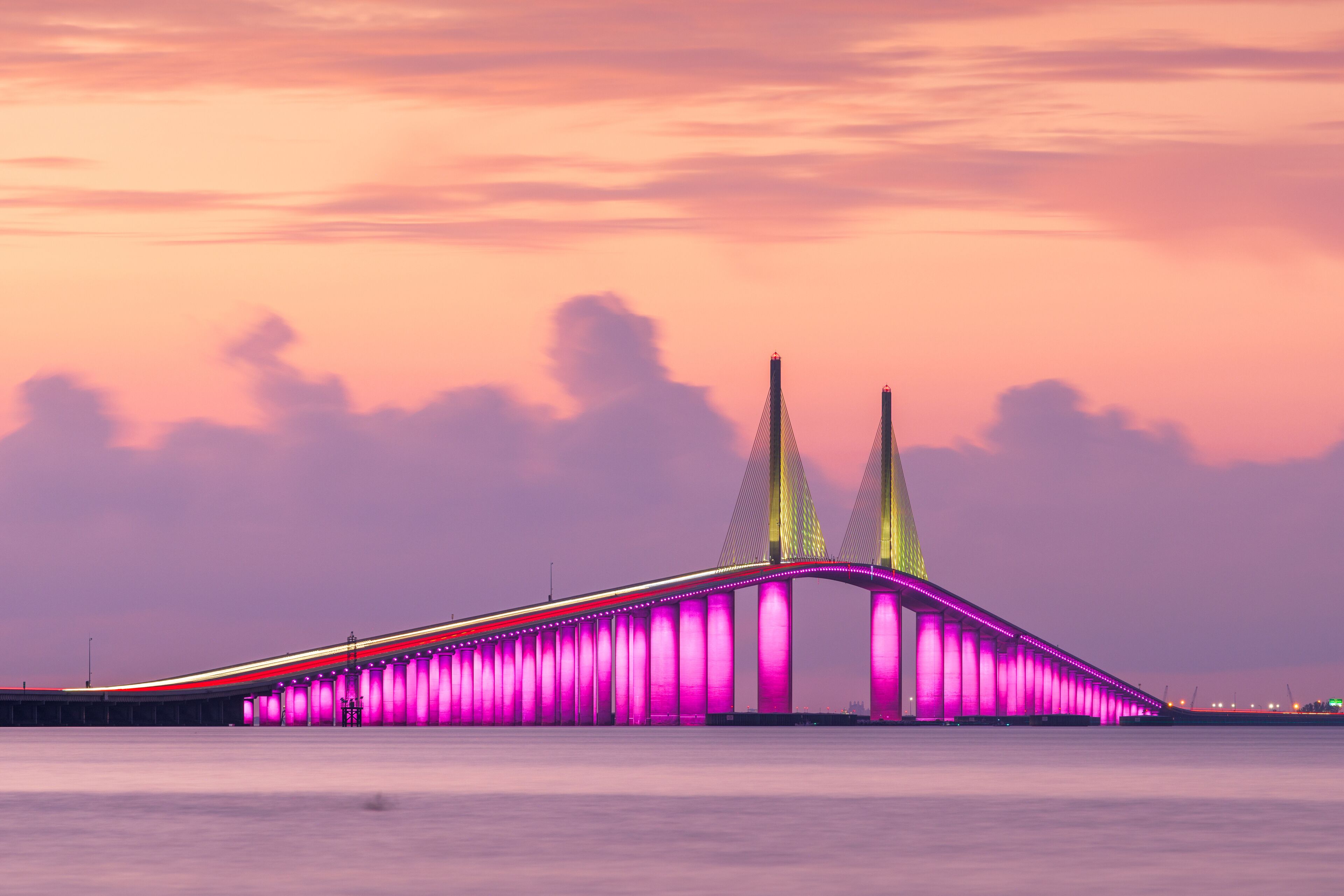 Sunshine Skyway Bridge spanning the Lower Tampa Bay