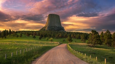 Devils Tower, scenic sunrise, Wyoming