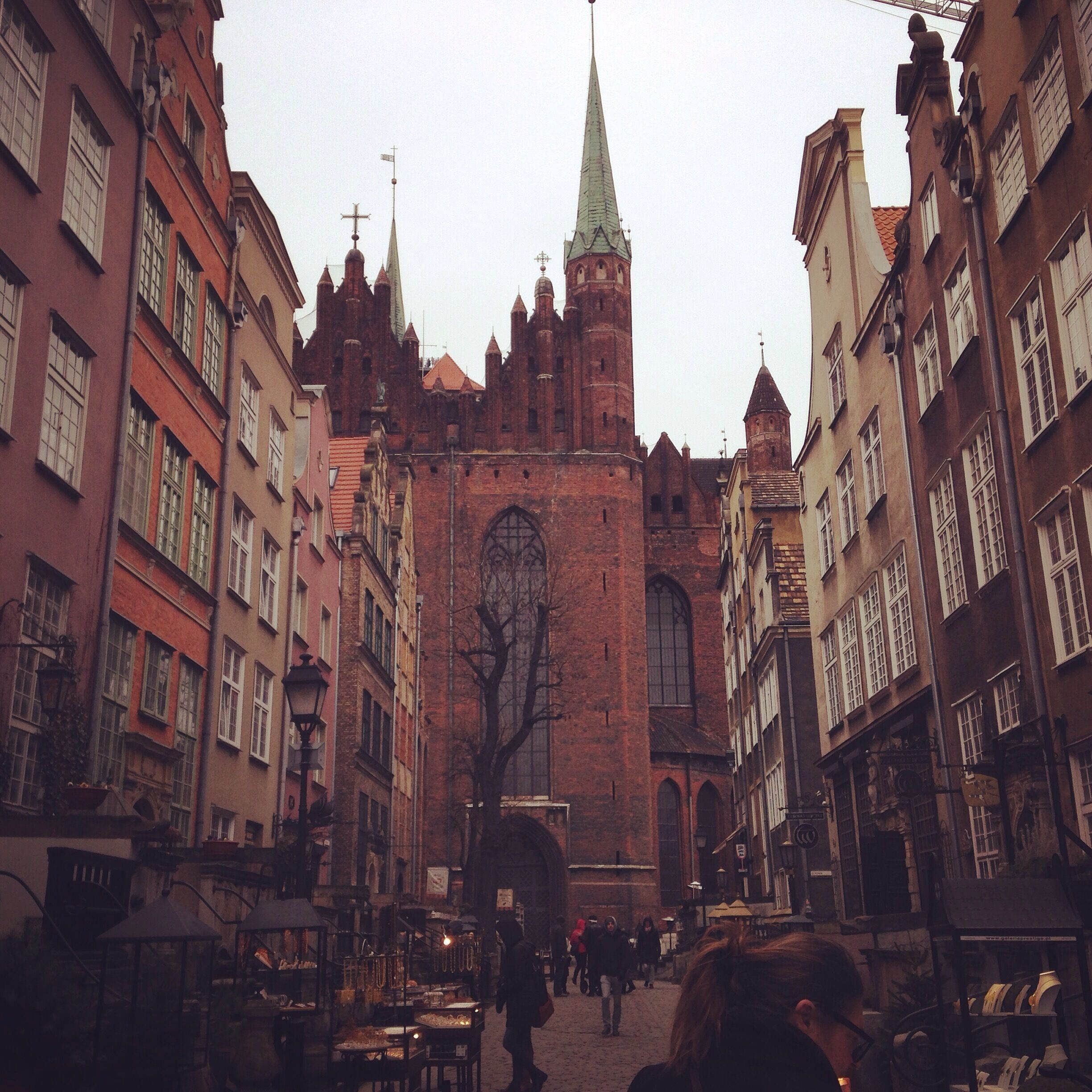 Narrow Street in Gdansk, Poland