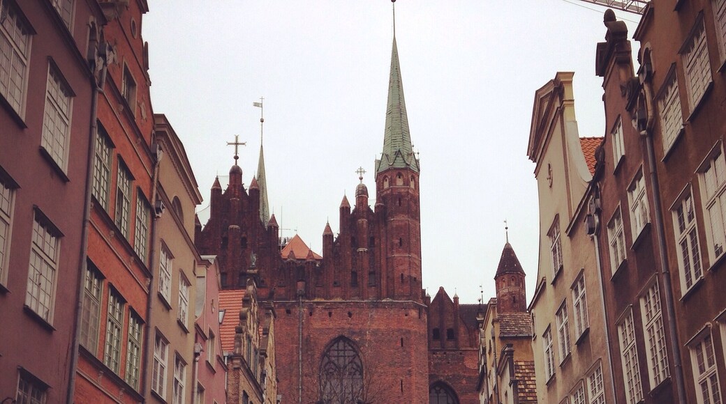Narrow Street in Gdansk, Poland