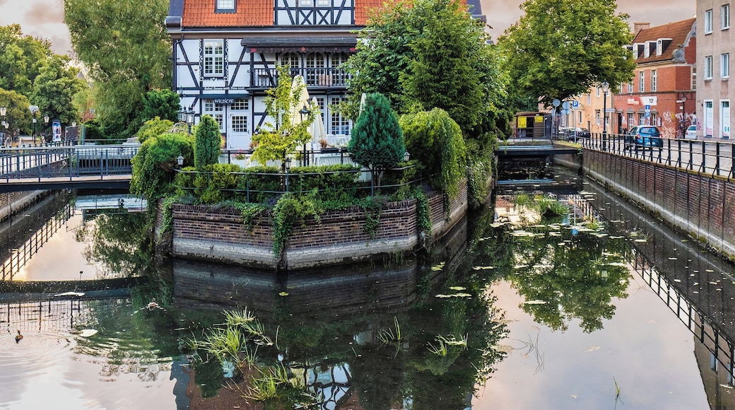 Beautiful view from this bridge in Gdansk