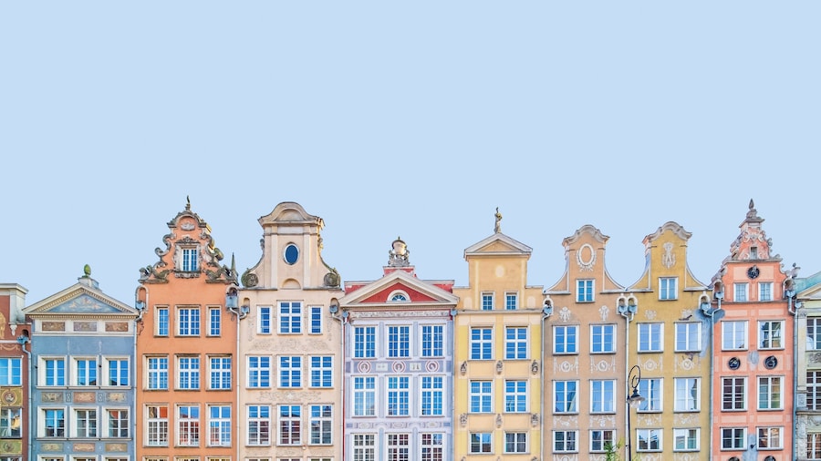 Beautiful colored houses.