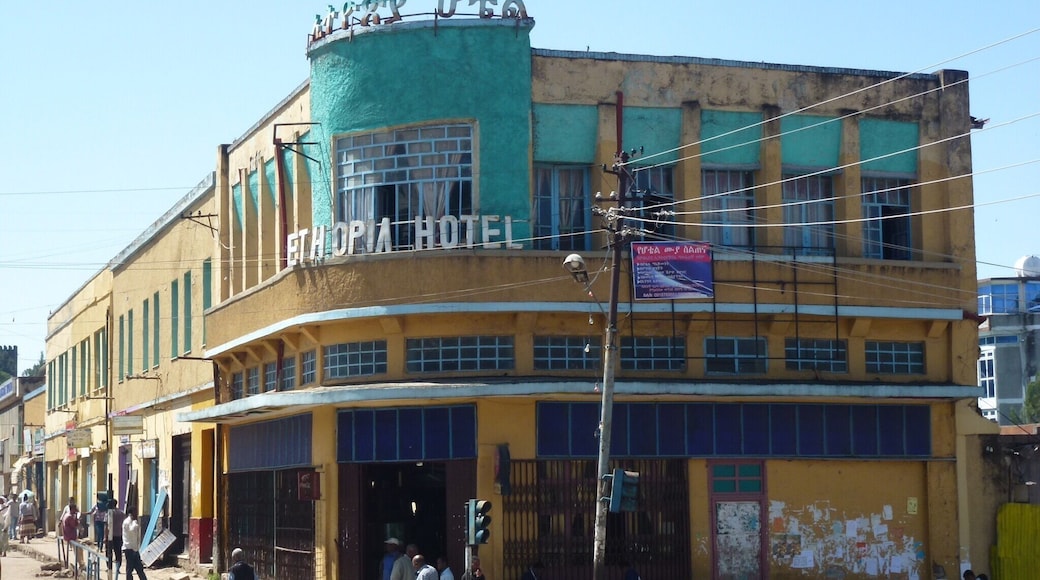 Italian Art Deco Ethiopia Hotel in Gondor - cafe does a great coffee!